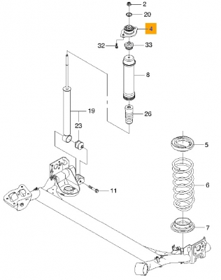 Flansa amortizor spate Chevrolet Aveo GM Pagina 2/produse-universale/piese-auto-dacia/piese-auto-ford - Articulatie si suspensie Chevrolet Aveo / Kalos